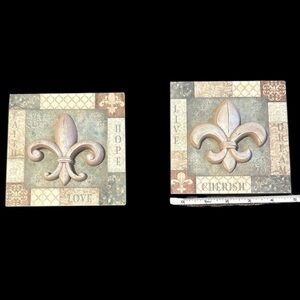 Wall Art – Fleur-de-Lis Design Beautiful rustic‎ wall décor
